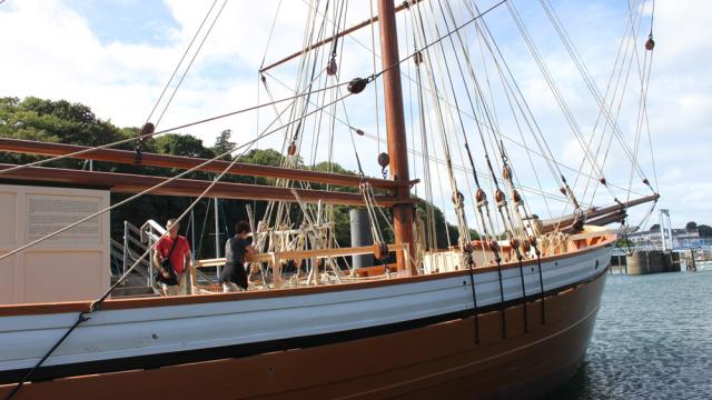 Intérieur du Port-musée - Douarnenez - bateau à flot