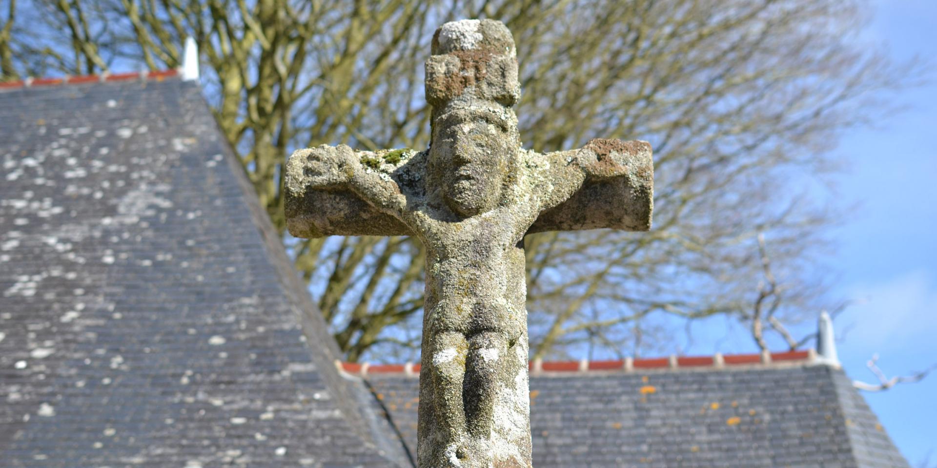Détail du calvaire de la chapelle Saint They