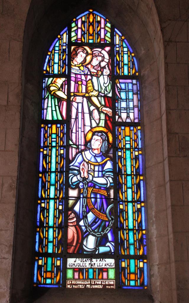 Vitrail Jeanne D'arc Chapelle St Blaise