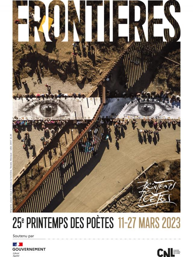 Affiche Frontieres 2023 Printemps Des Poètes