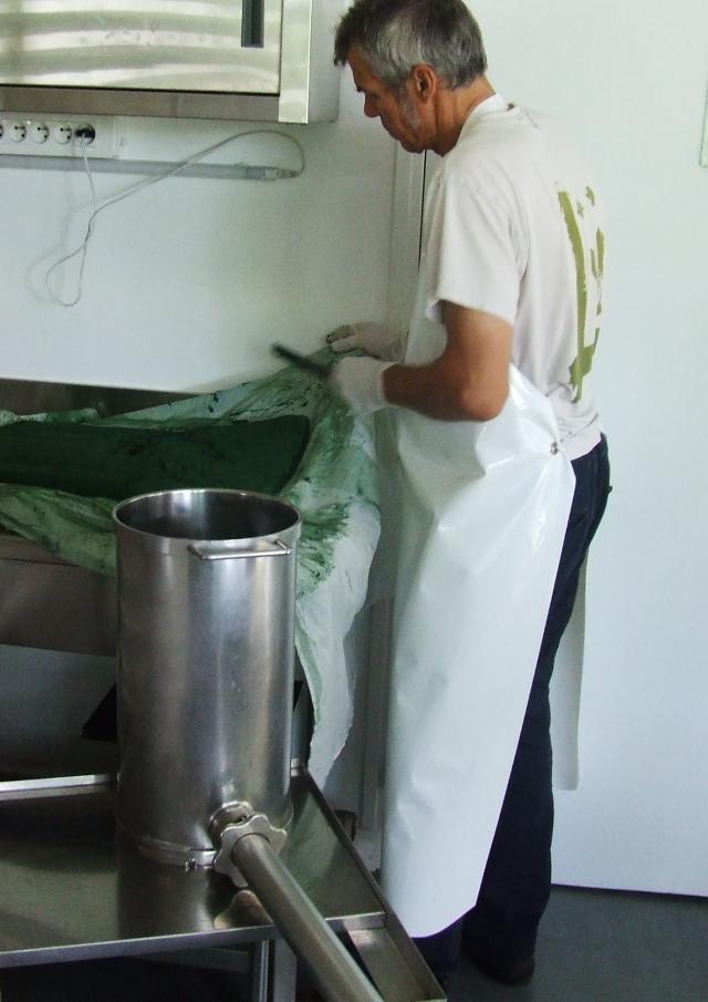 Préparation d'une Galette de Spiruline - Ferme de Keratry